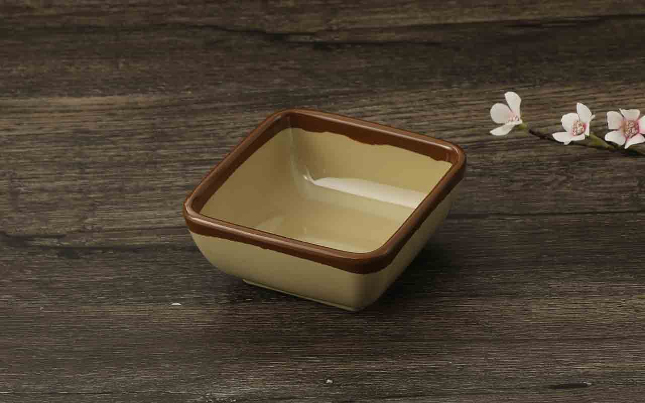 密胺四方调料碟